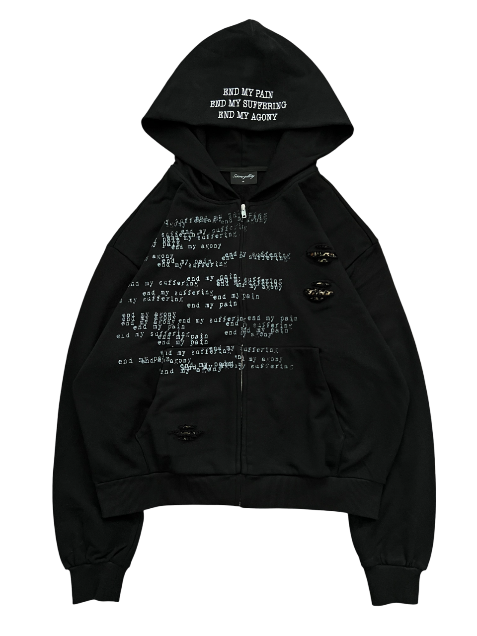 The End Zip Up Black