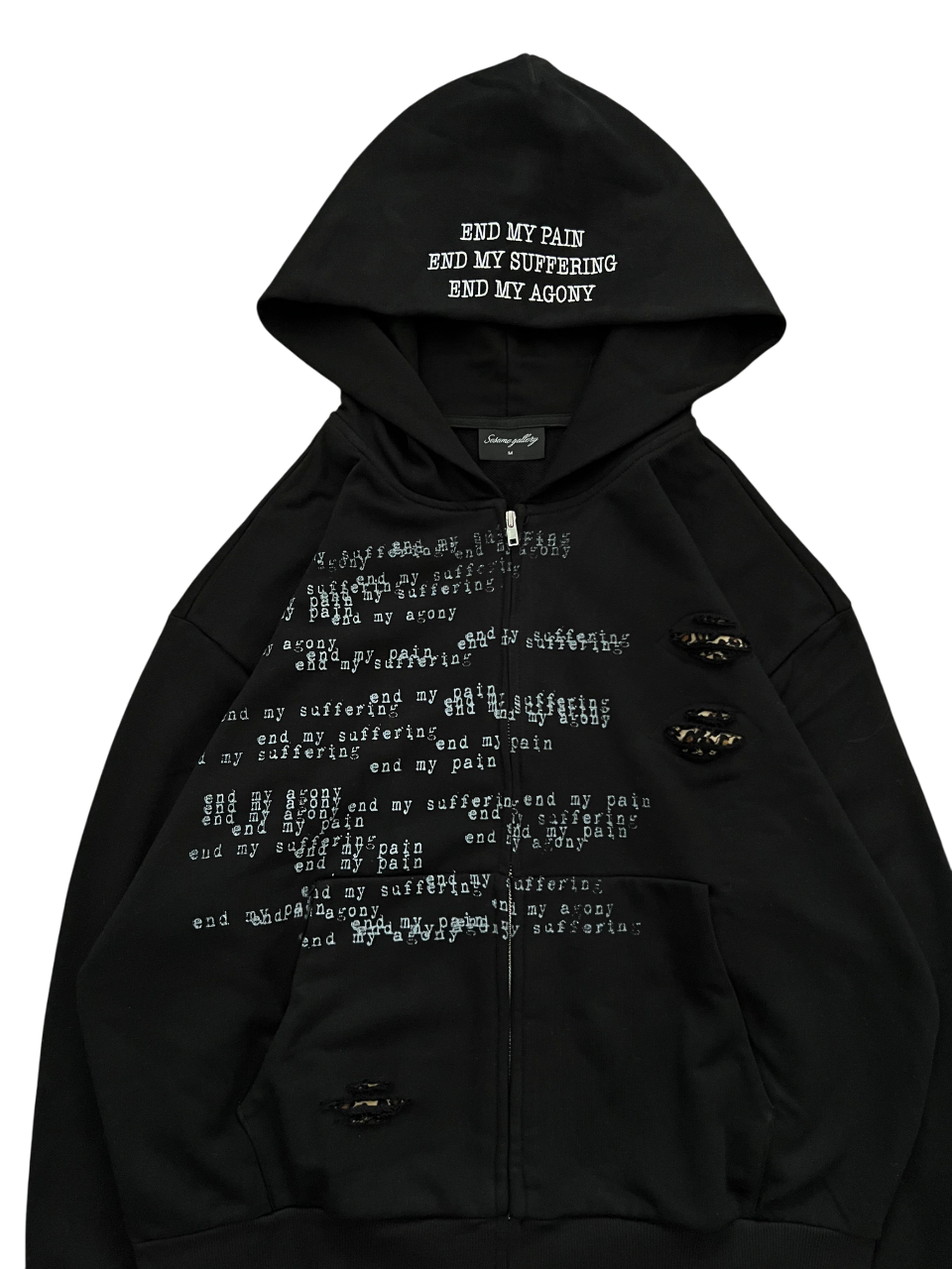 The End Zip Up Black