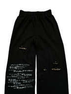 "the end" sweats black