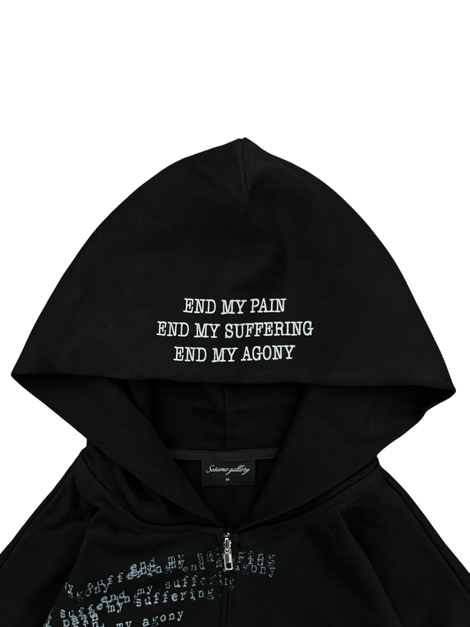The End Zip Up Black