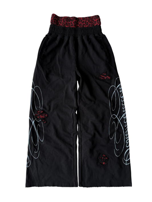 "signature" sweats black