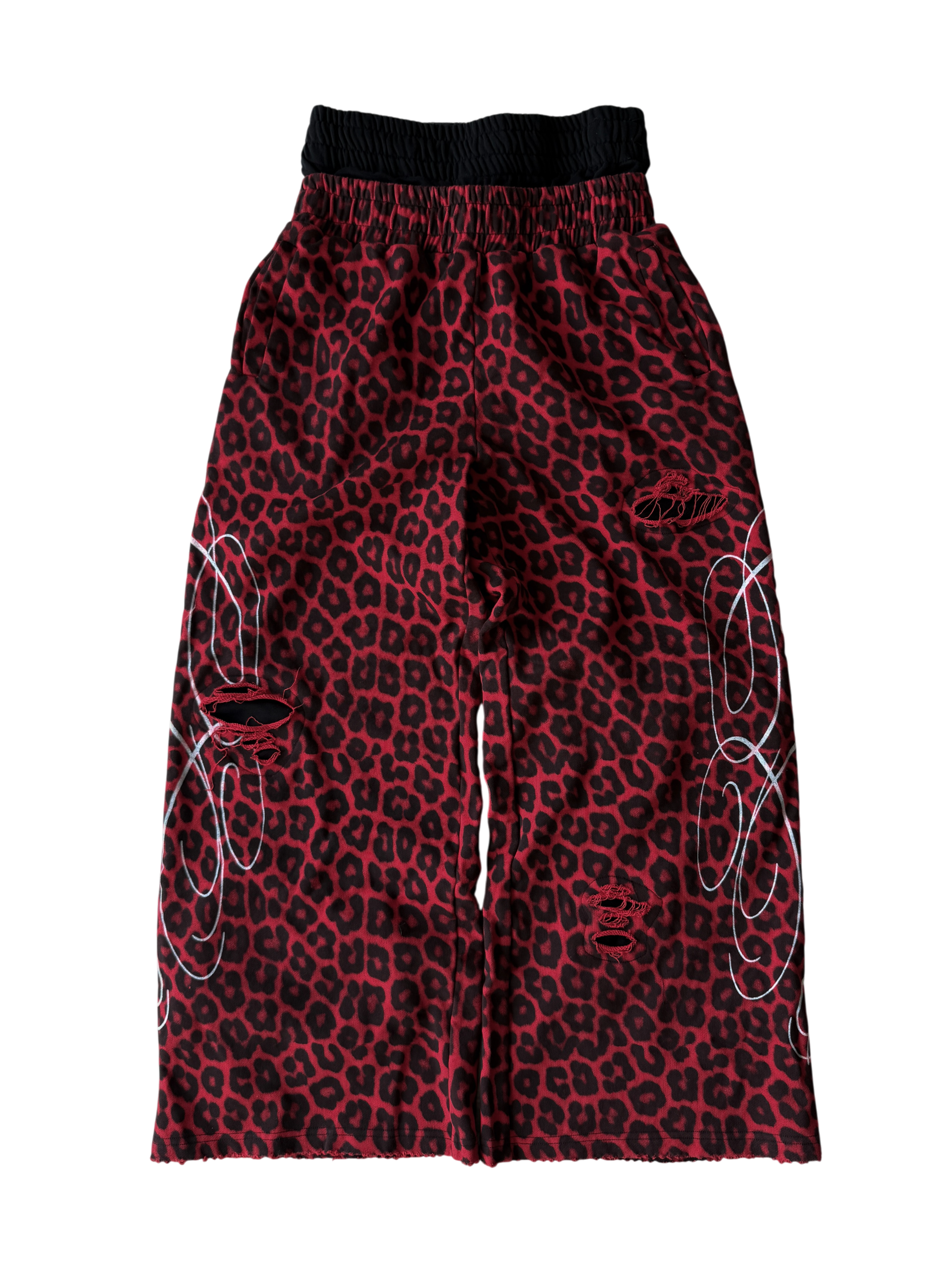 "signature" sweats red cheetah