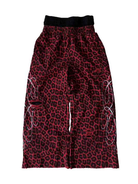 "signature" sweats red cheetah
