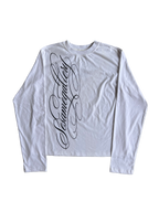 "signature II" long sleeve white