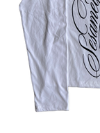 "signature II" long sleeve white