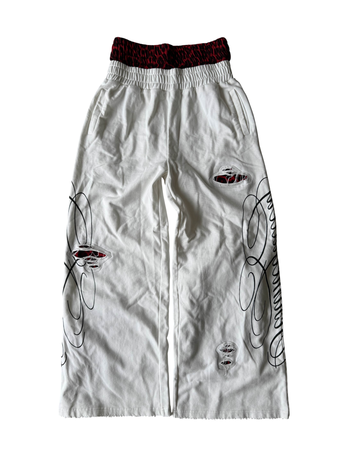 "signature" sweats white